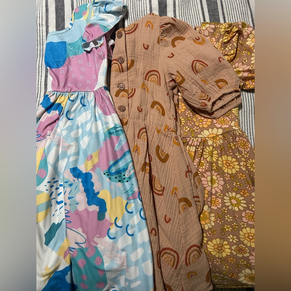 Dot Dot Smile Vibrant Kids Dress Trio